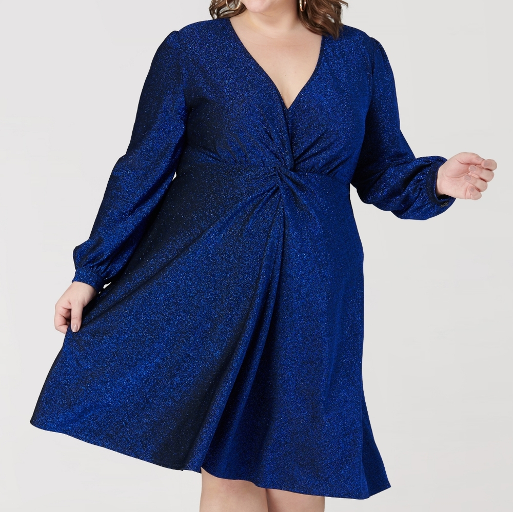 Maree Pour Toi Shimmer Knot Glitter Dress - 18